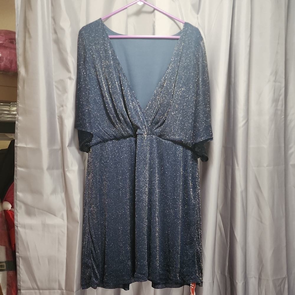 Cider Blue Sparkle Dress